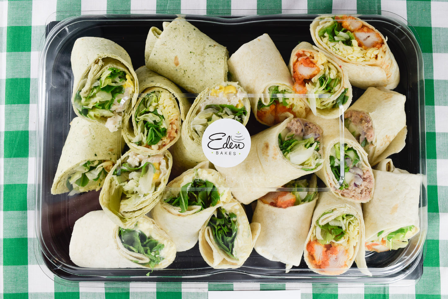 Wraps delivery, event catering platter, Edenbridge high street, Eden Bakes,